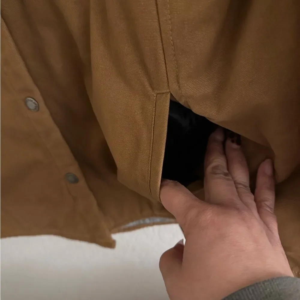 Dickies Brown Jacket with Gray Hood attached